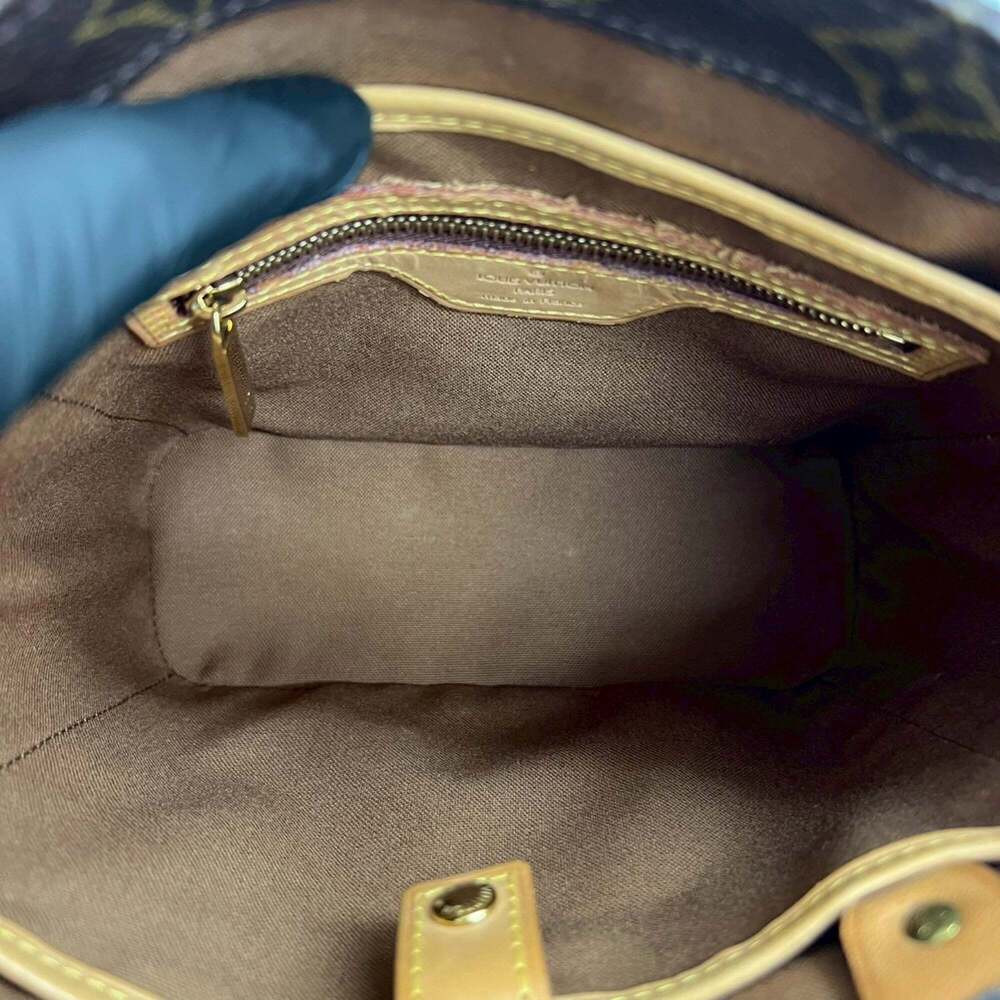 LOUIS VUITTON Authentic Brown Monogram Leather Tote Bag - Picture 9 of 10